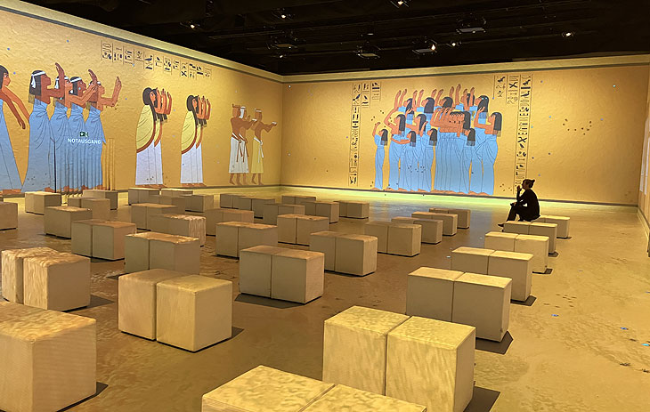 „Tutanchamun“ - das immersive Ausstellungserlebnis seit 09.10.204 – im UTOPIA - The Happening Place an der Heßstraße - Eintauchen in die spektakuläre Welt von Tutanchamun (©foto.Marikka-Laila Maisel)